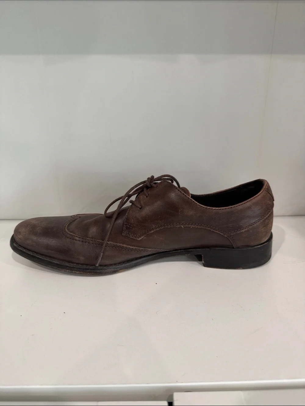 John Varvatos - Classic Brown Leather Men's Dress Shoes
